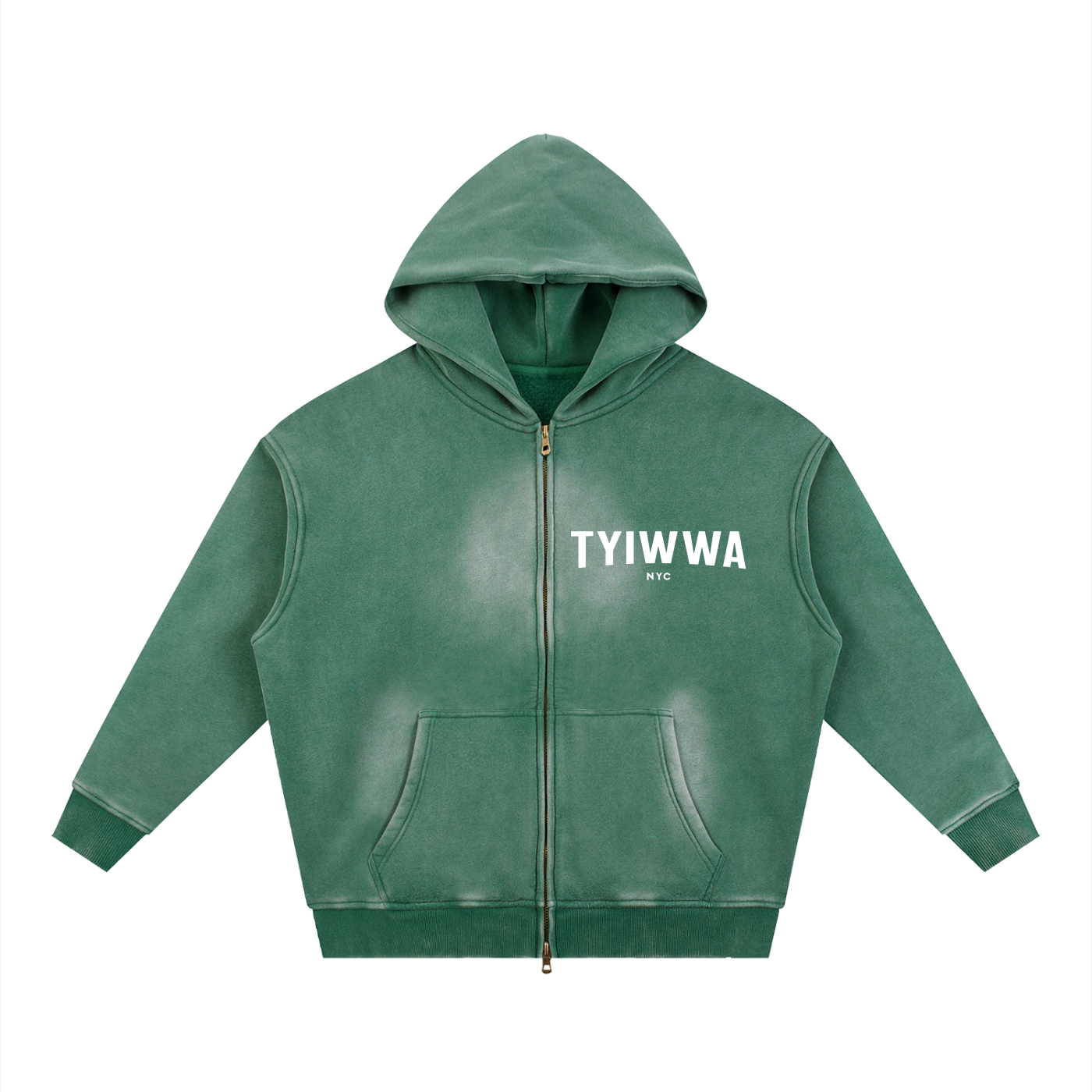 TYIWWA Zip Fleece Hoodie (w Back Slogan)