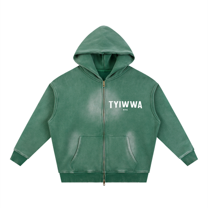 TYIWWA Zip Fleece Hoodie (w Back Slogan)