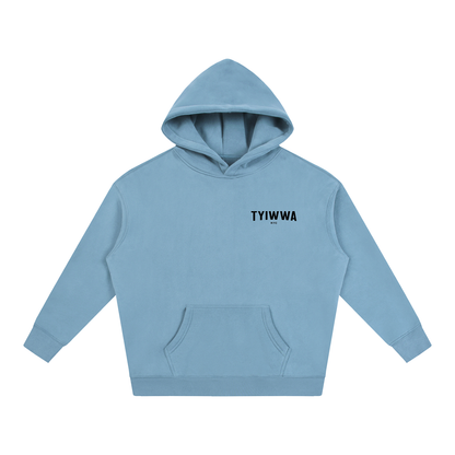 TYIWWA CLASSIC W BACK LOGO Oversize Fleeced Hoodie