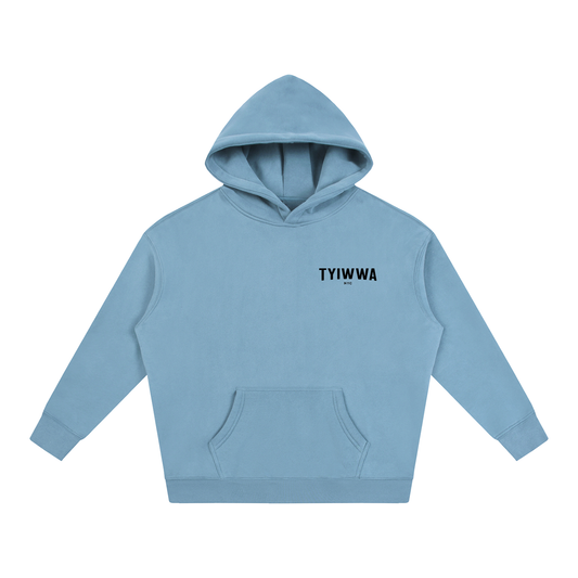 TYIWWA CLASSIC W BACK LOGO Oversize Fleeced Hoodie