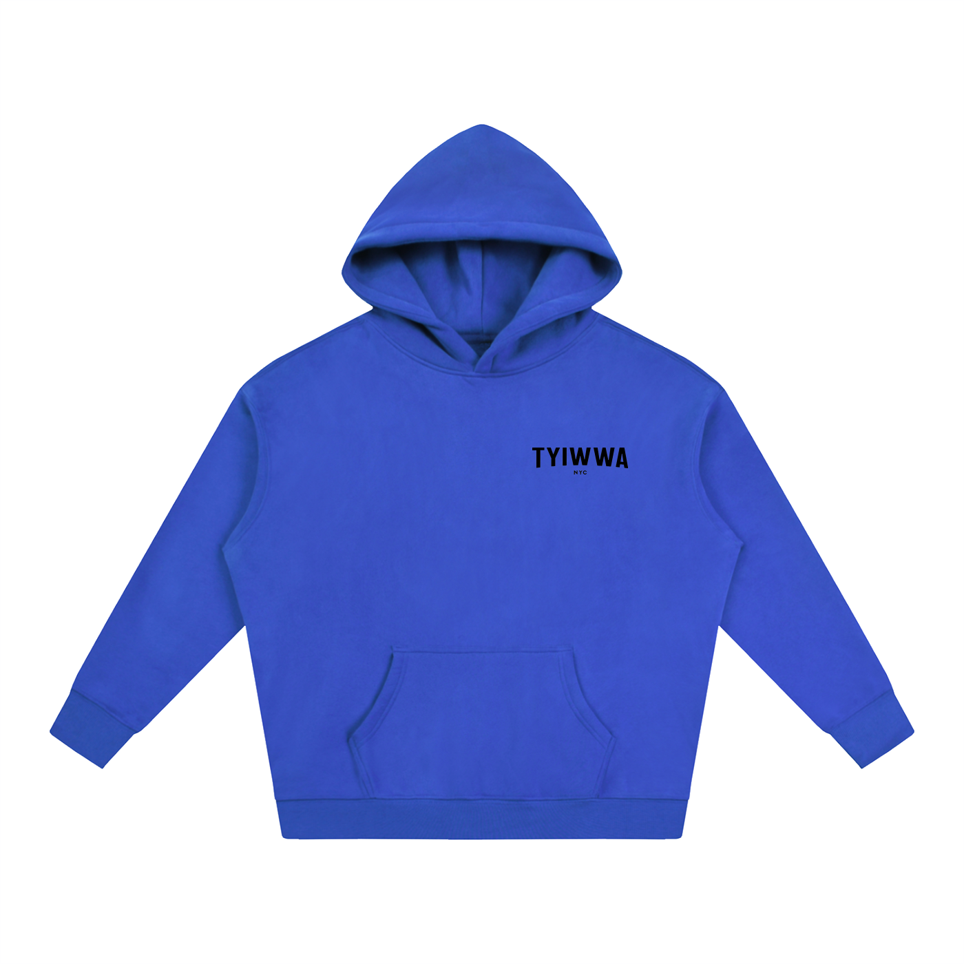 TYIWWA CLASSIC W BACK LOGO Oversize Fleeced Hoodie