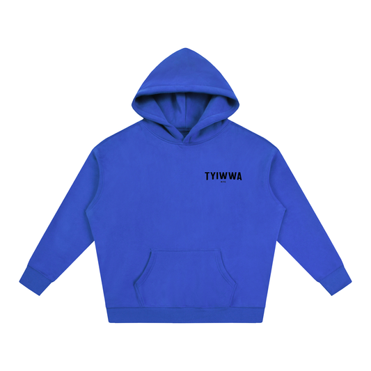 TYIWWA CLASSIC W BACK LOGO Oversize Fleeced Hoodie