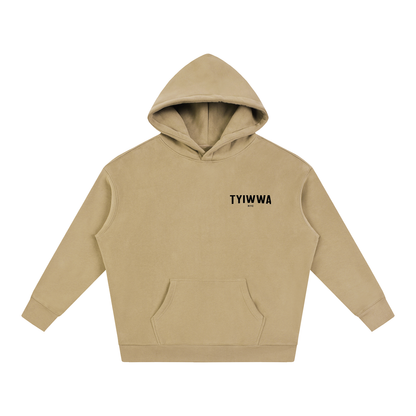 TYIWWA CLASSIC NO BACK LOGO Oversize Fleeced Hoodie
