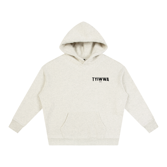 TYIWWA CLASSIC W BACK LOGO Oversize Fleeced Hoodie