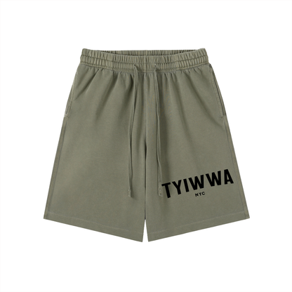 TYIWWA Vintage Wash Cotton Shorts