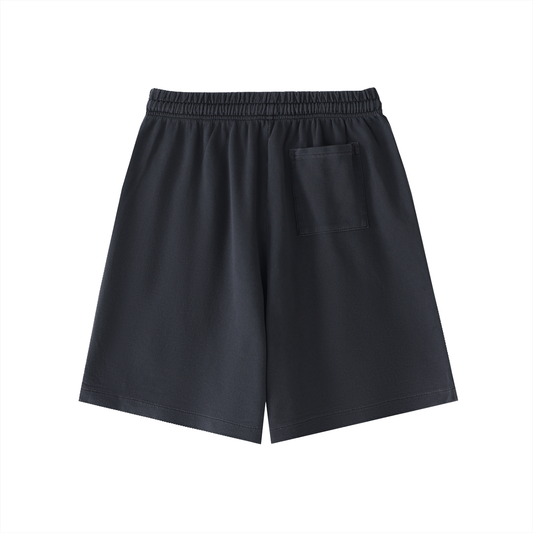 TYIWWA Vintage Wash Cotton Shorts (WHITE FONT)
