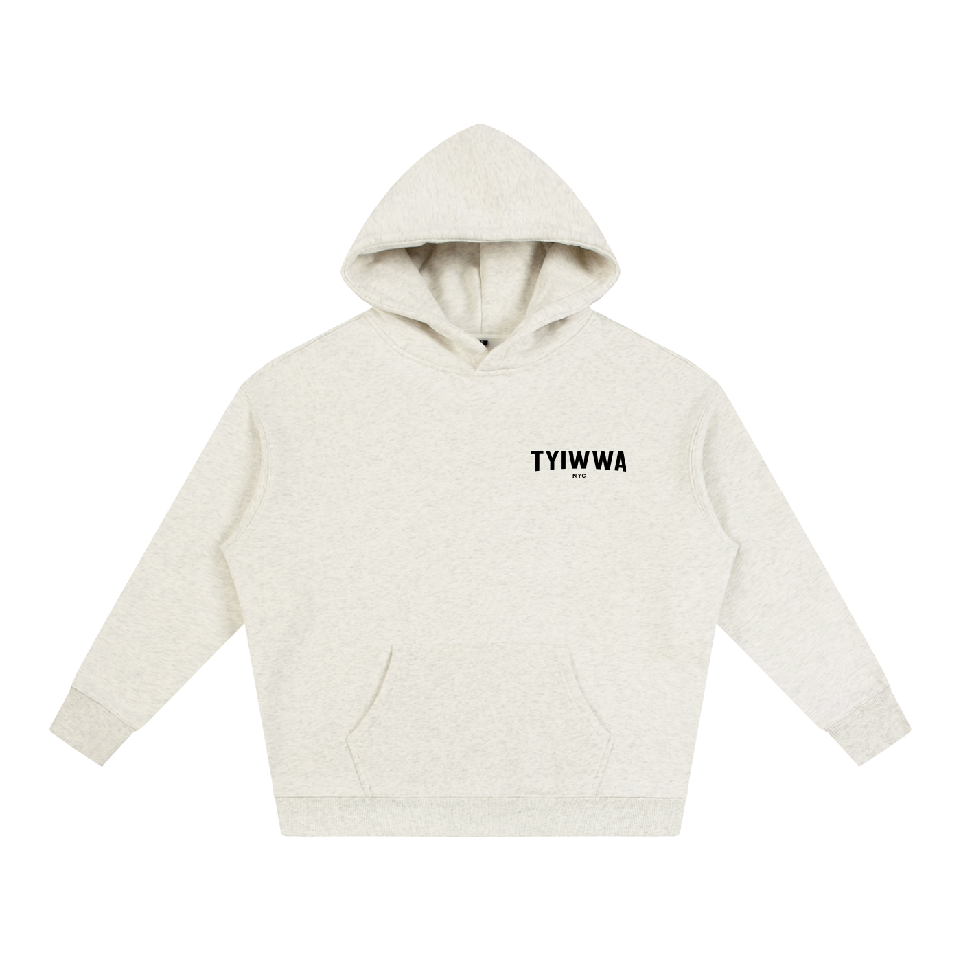 TYIWWA CLASSIC NO BACK LOGO Oversize Fleeced Hoodie