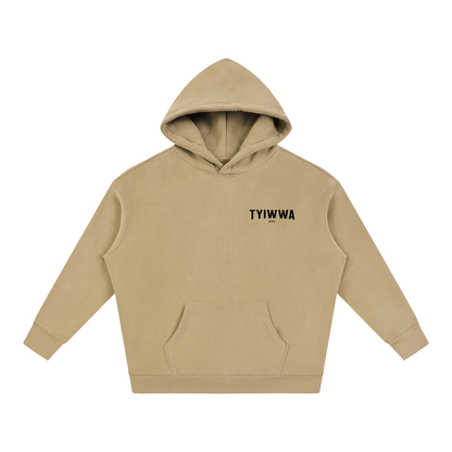 TYIWWA CLASSIC W BACK LOGO Oversize Fleeced Hoodie