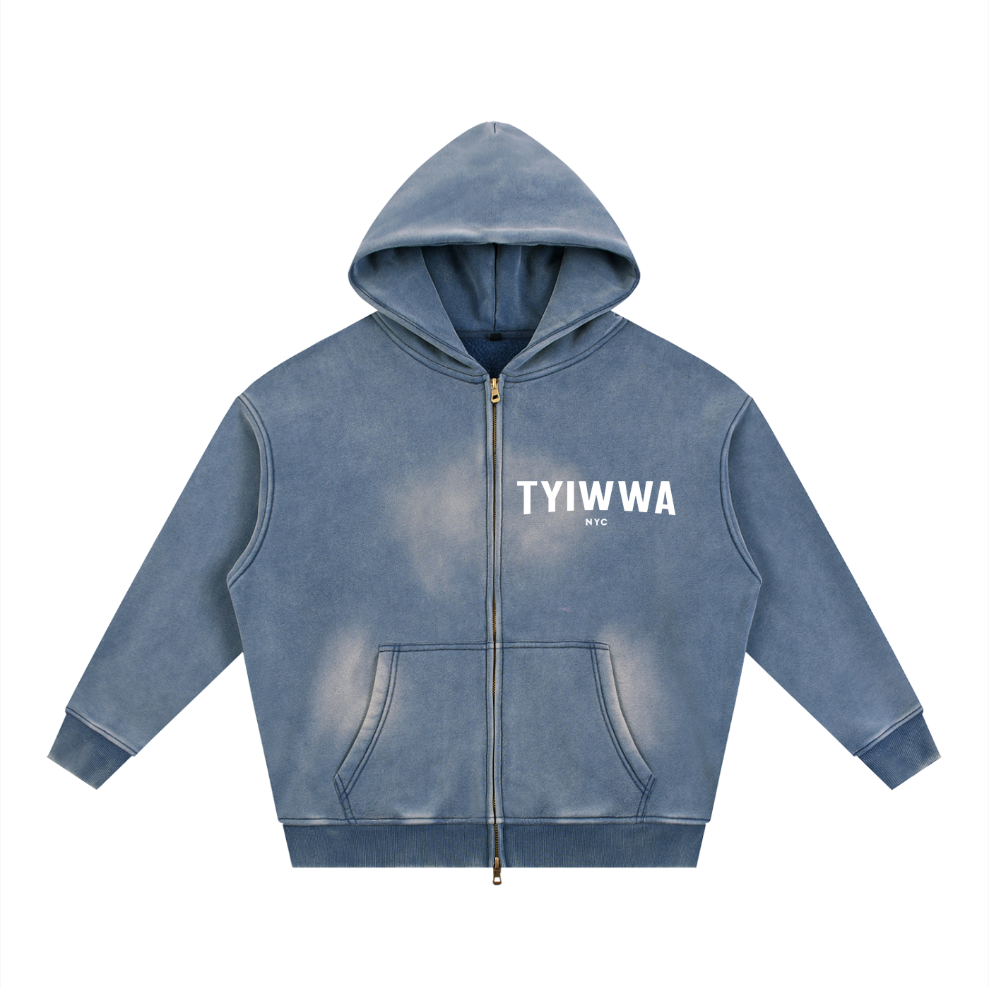 TYIWWA Zip Fleece Hoodie (w Back Slogan)