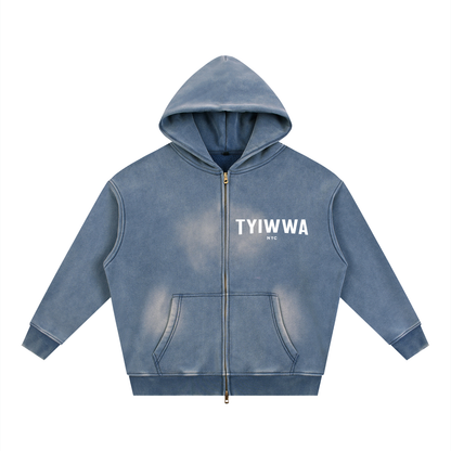 TYIWWA Zip Fleece Hoodie (w Back Slogan)