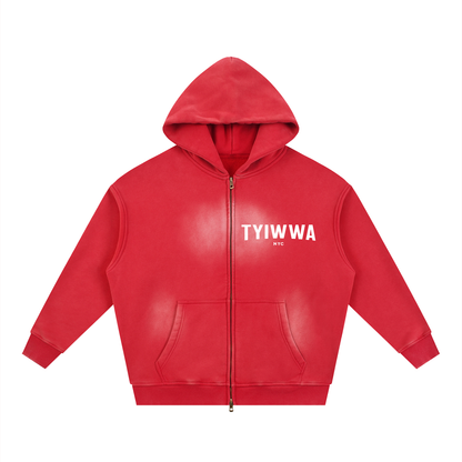 TYIWWA Zip Fleece Hoodie (w Back Slogan)