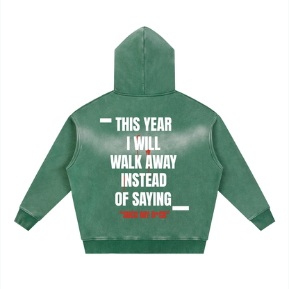 TYIWWA Zip Fleece Hoodie (w Back Slogan)