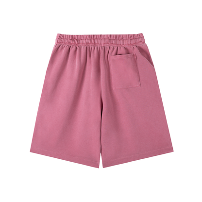 TYIWWA Vintage Wash Cotton Shorts (WHITE FONT)