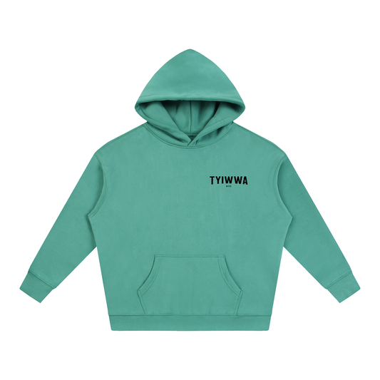TYIWWA CLASSIC W BACK LOGO Oversize Fleeced Hoodie