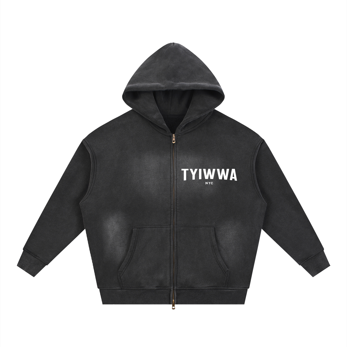 TYIWWA Zip Fleece Hoodie (w Back Slogan)