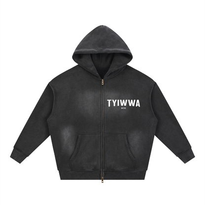 TYIWWA Zip Fleece Hoodie (w Back Slogan)