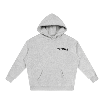 TYIWWA CLASSIC W BACK LOGO Oversize Fleeced Hoodie