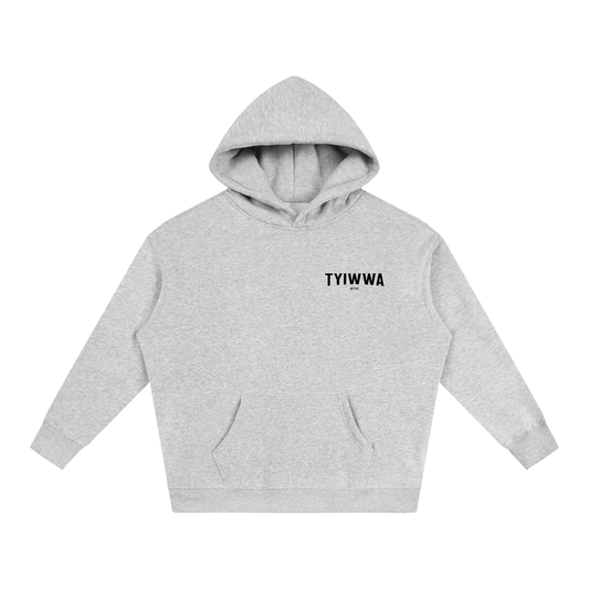 TYIWWA CLASSIC W BACK LOGO Oversize Fleeced Hoodie