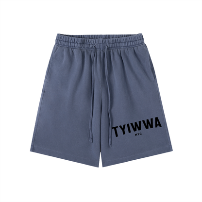 TYIWWA Vintage Wash Cotton Shorts